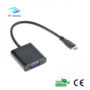 Mini convertidor HDMI macho a VGA hembra Código: FEF-HIC-004